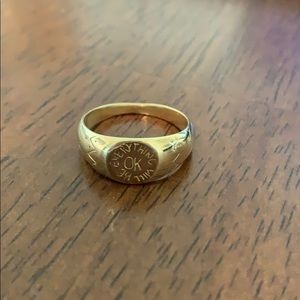 Gold ‘Everything Will Be OK’ Ring
